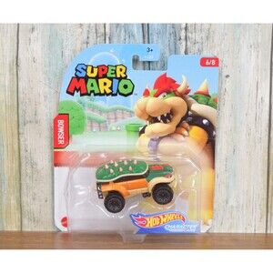 Hot Wheels Bowser Super Mario Character Cars 6/8 New